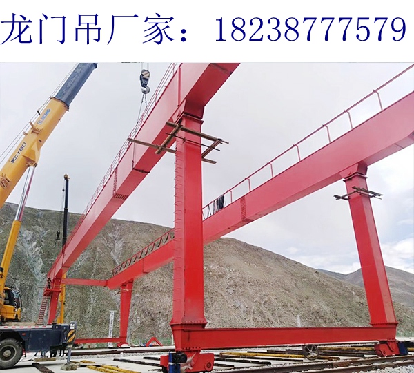 甘肅慶陽龍門吊廠家80t單梁龍門吊操作方便安全可靠