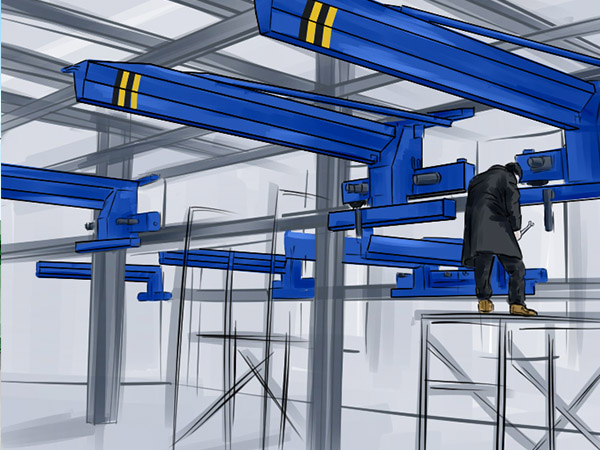 云南怒江龍門吊廠家 10t歐式起重機結構緊湊