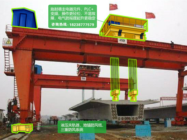 河南原陽龍門吊租賃廠家500t